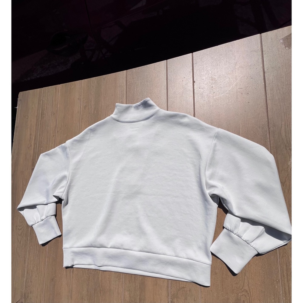 OGIO LOG861 Womens White Quarter Zip Mock Neck Pullover Sweatshirt 2XL - Picture 3 of 12